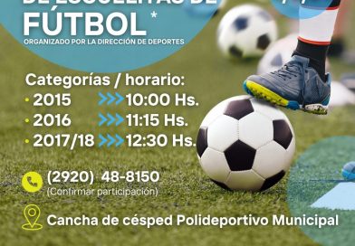 Primer encuentro de Escuelitas de Futbol en Patagones